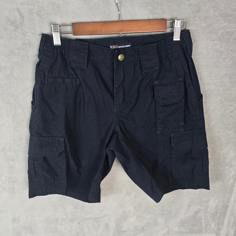 5.11 Tactical Series Womens Black Ripstop Cargo Shorts 63071 Size 4